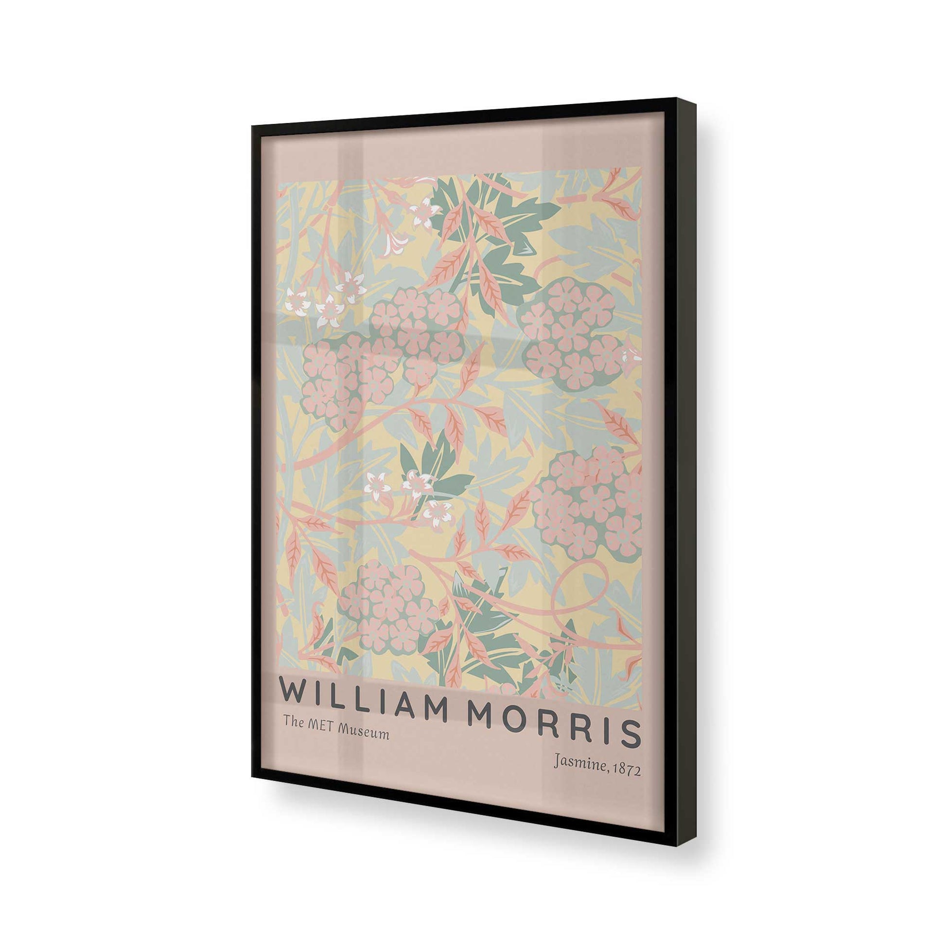 [Color:Satin Black], Picture of art in a Satin Black frame of the corner