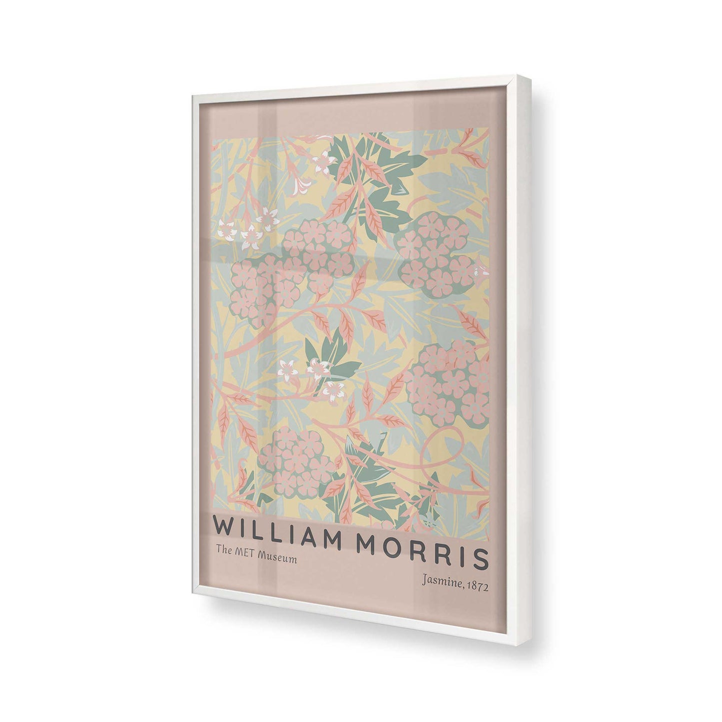 [Color:Opaque White], Picture of art in a Opaque White frame of the corner