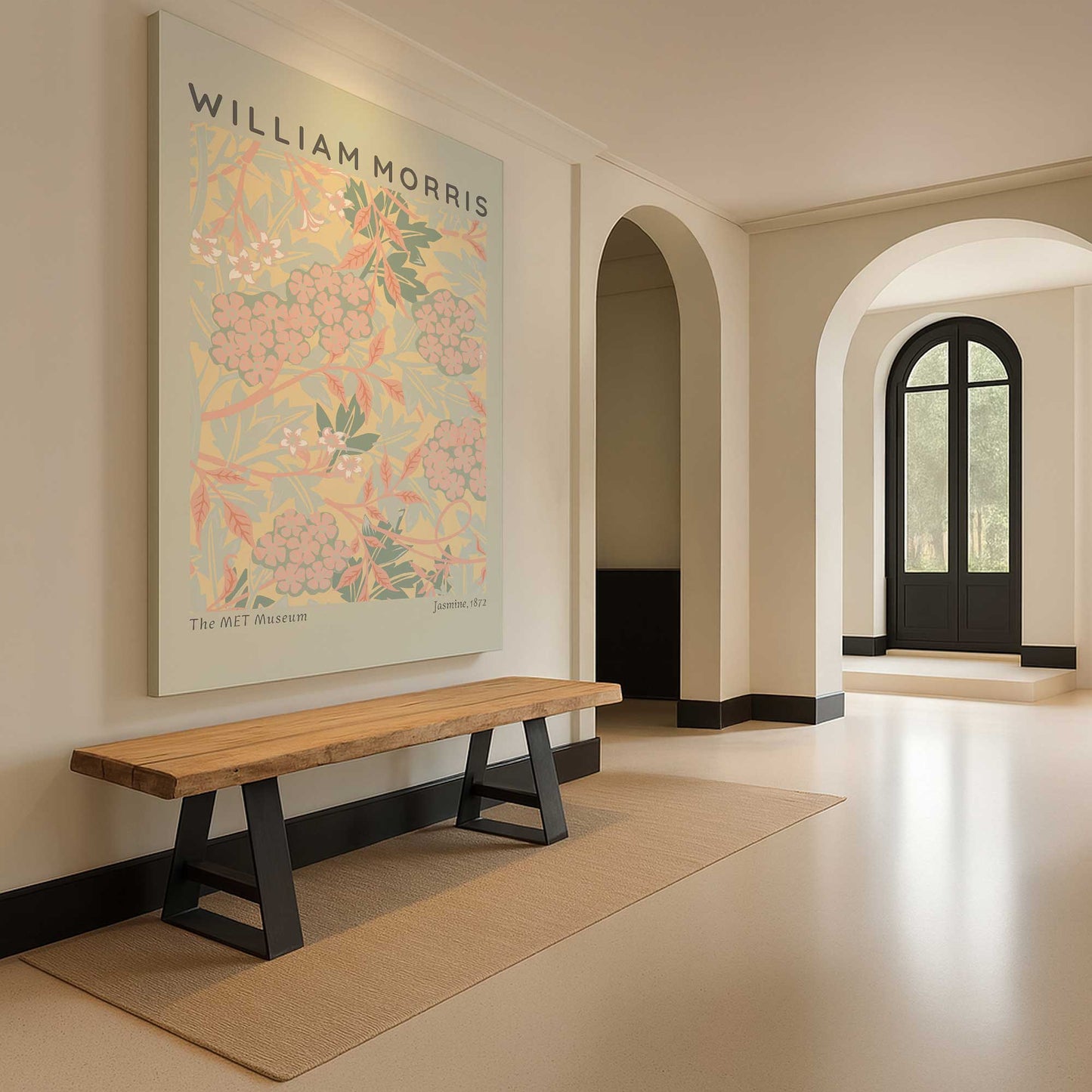 [Color:Stretched Canvas], Picture of art in a room