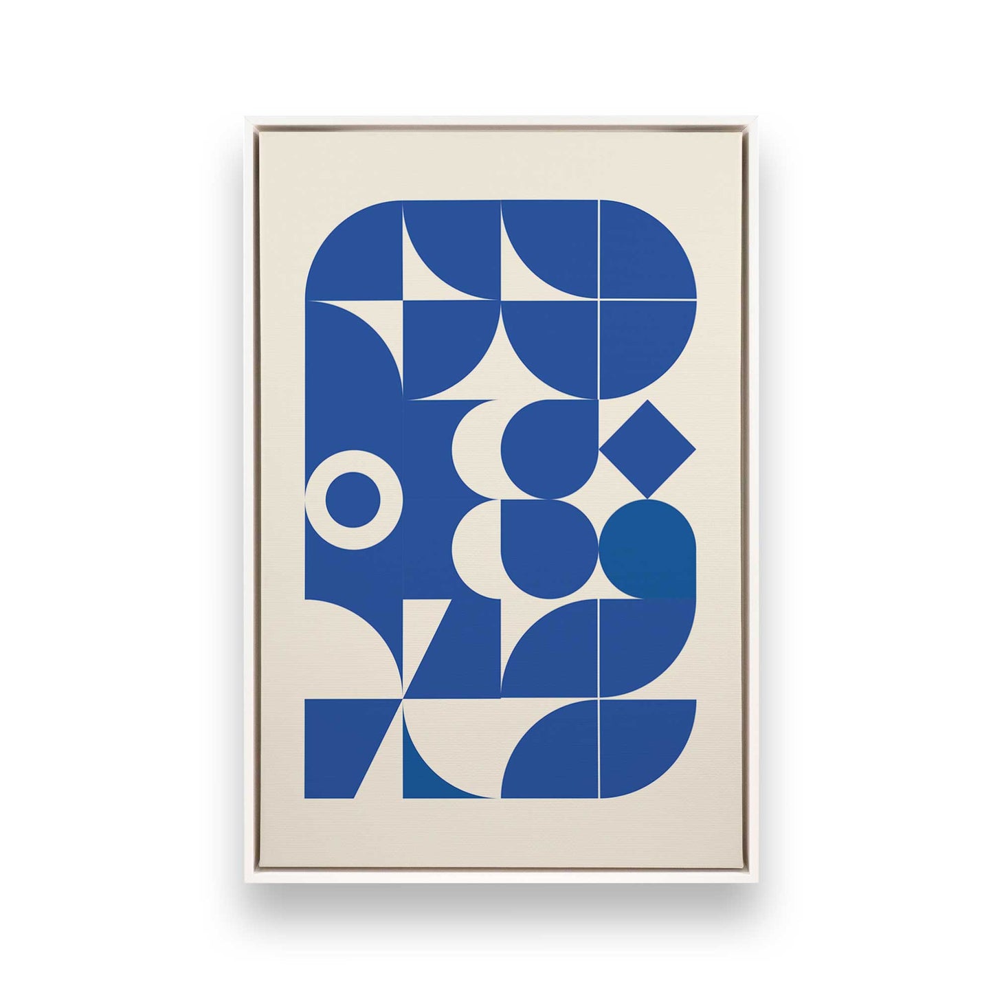 [Color:Opaque White], Picture of art in a White frame