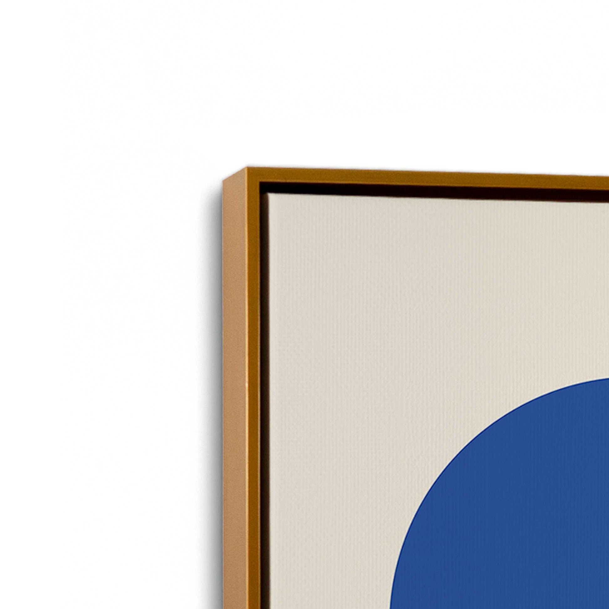 [Color:Polished Gold], Picture of art in a Polished Gold frame at an angle