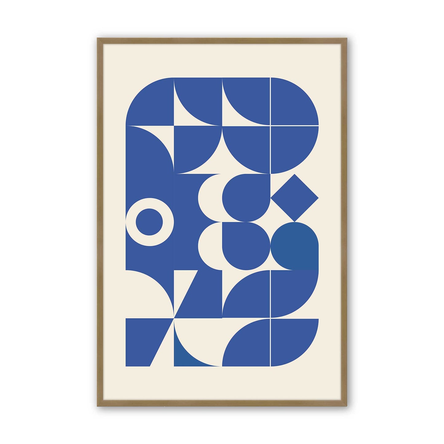 [Color:Brushed Gold], Picture of art in a Brushed Gold frame