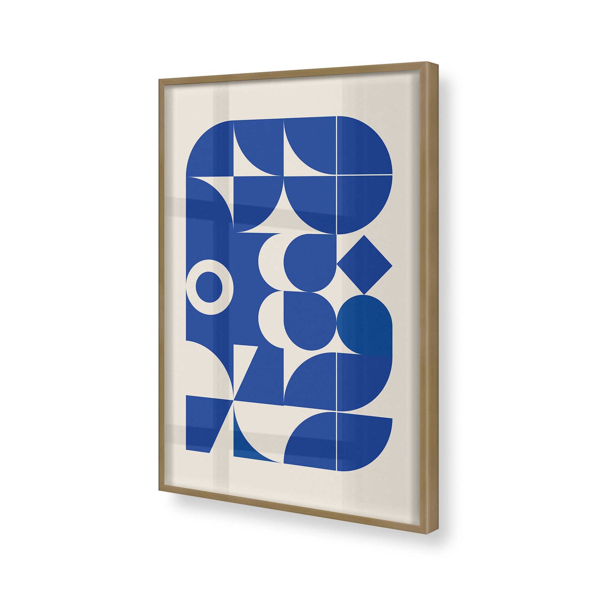 [Color:Brushed Gold], Picture of art in a Brushed Gold frame of the corner