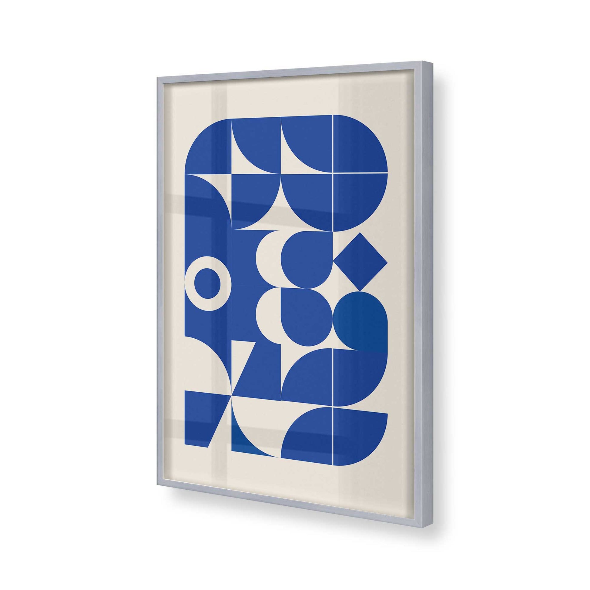 [Color:Polished Chrome], Picture of art in a Polished Chrome frame of the corner
