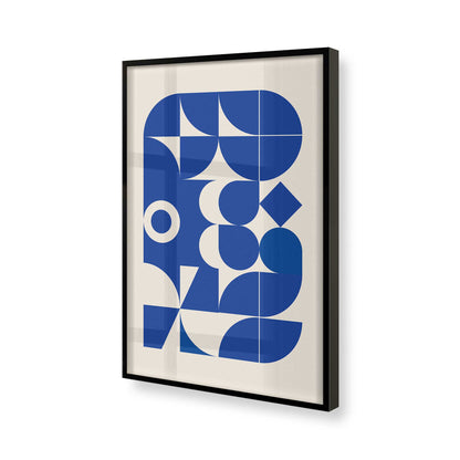 [Color:Satin Black], Picture of art in a Satin Black frame of the corner