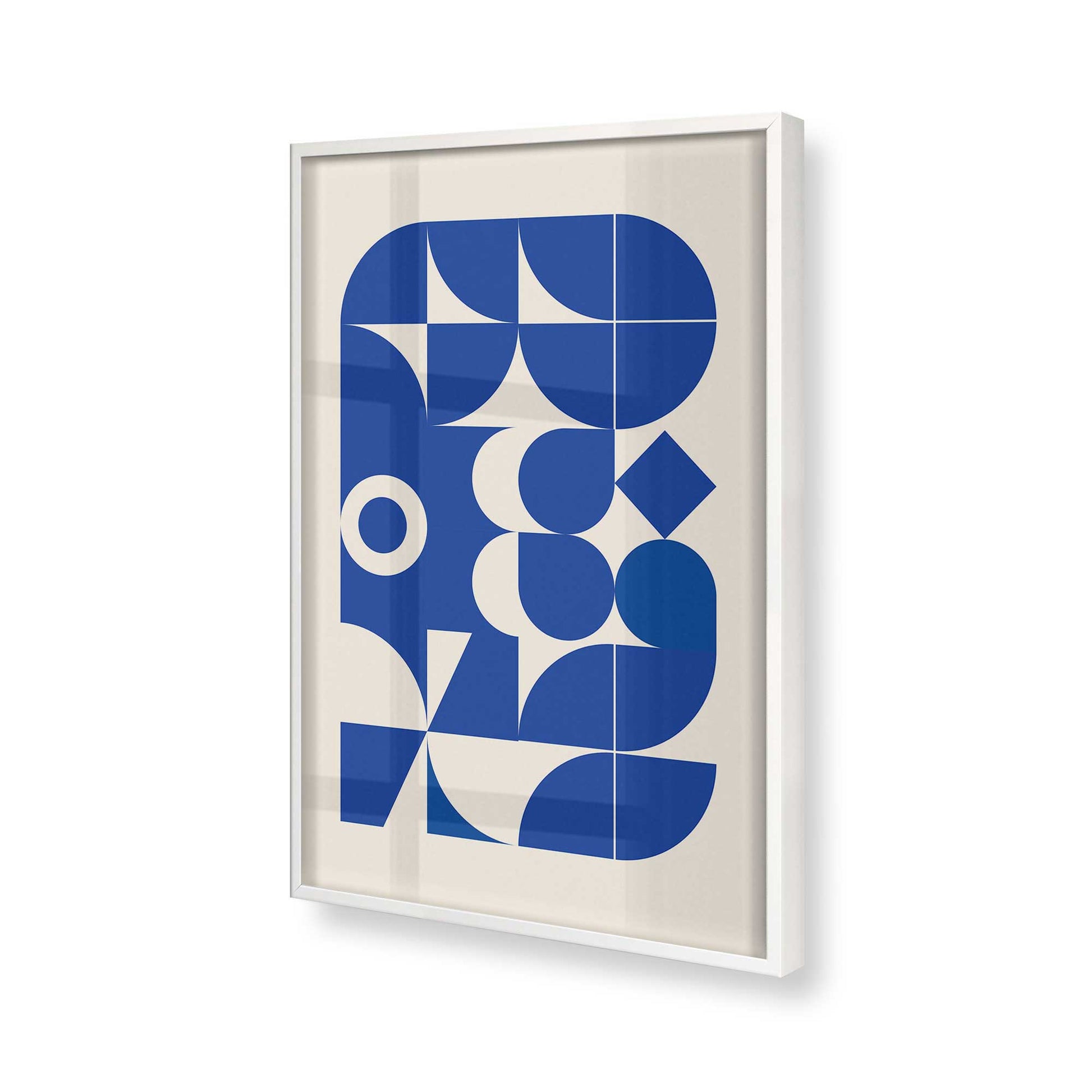 [Color:Opaque White], Picture of art in a Opaque White frame of the corner