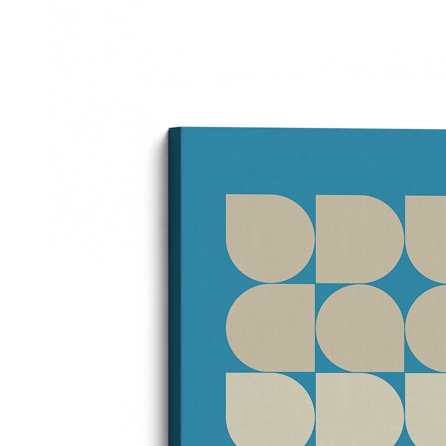 [Color:Stretched Canvas], Picture of the corner of the art