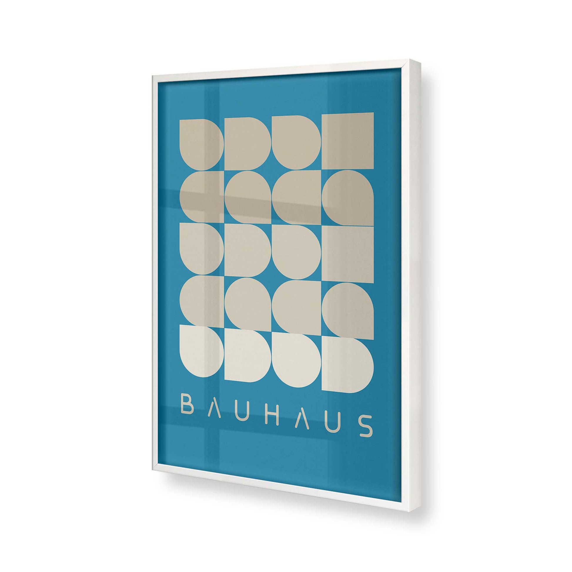 [Color:Opaque White], Picture of art in a Opaque White frame of the corner