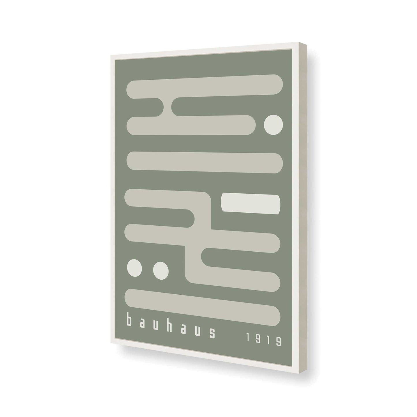 [Color:Opaque White], Picture of art in a Opaque White frame of the corner