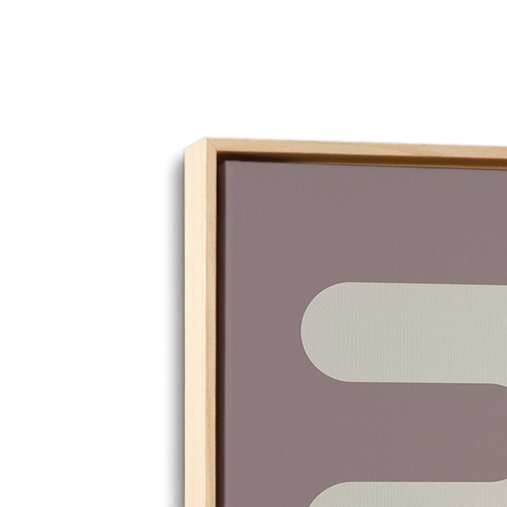 [Color:American Maple], Picture of art in a American Maple frame at an angle
