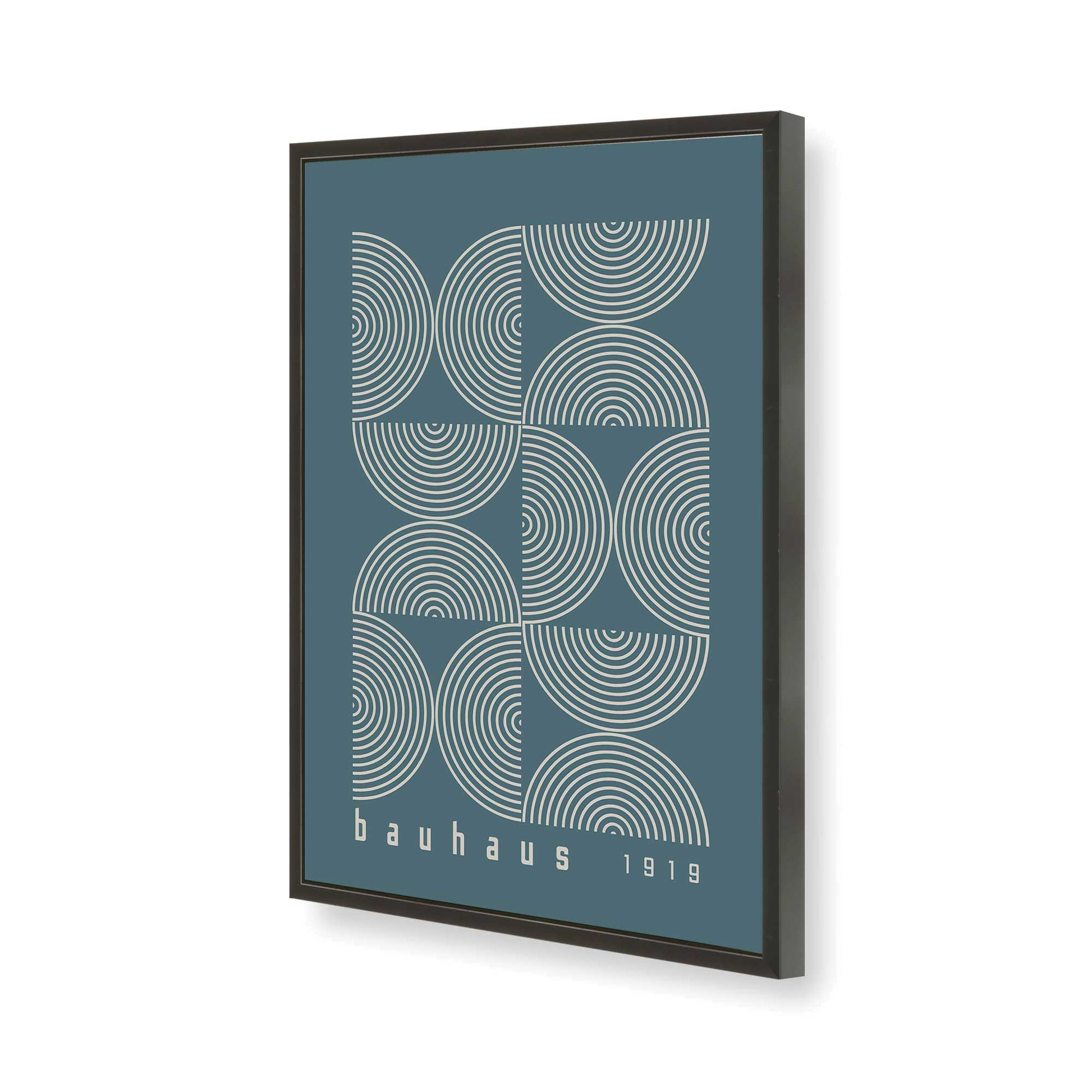 [Color:Satin Black], Picture of art in a Satin Black frame of the corner