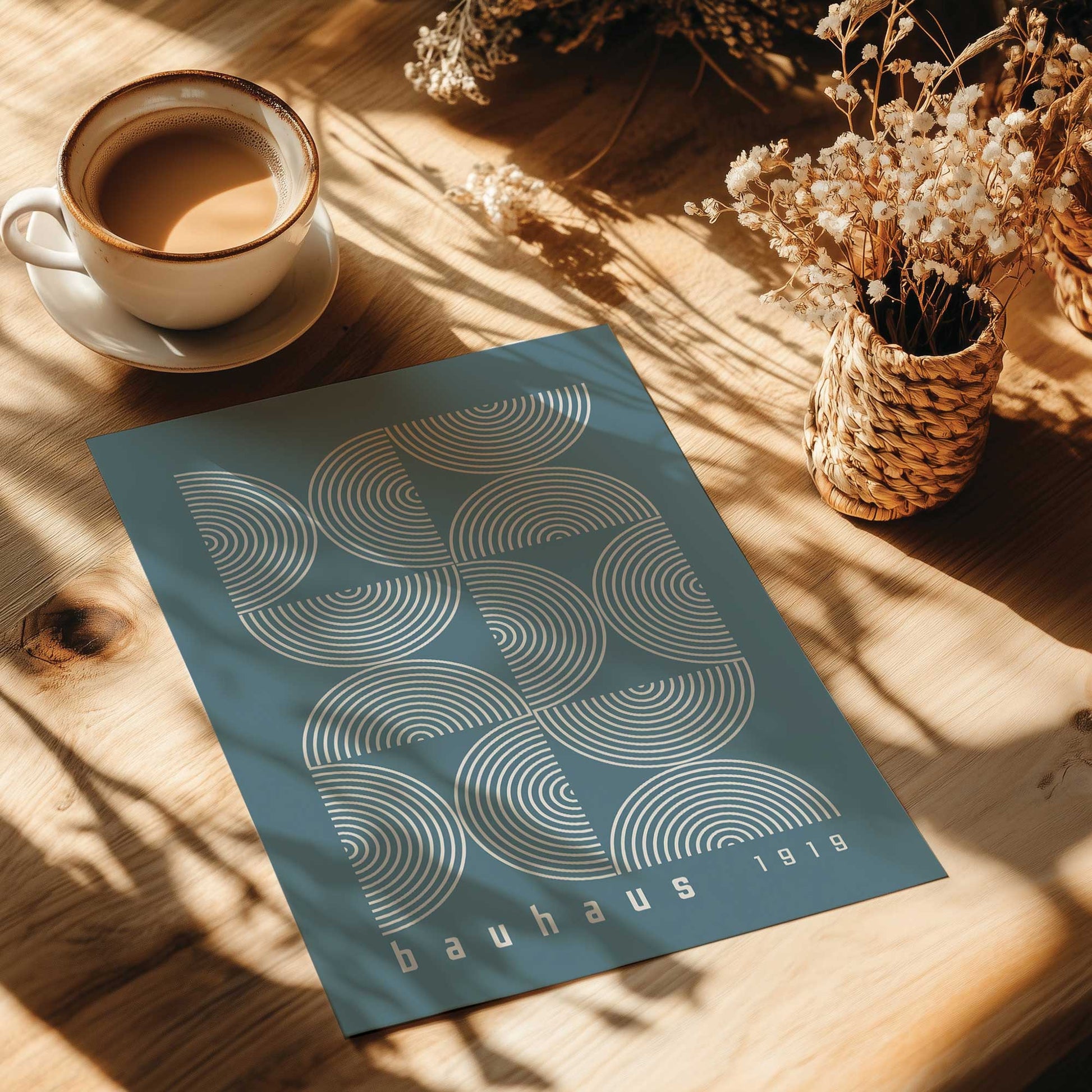 [color:Rolled Print], Picture of art in a room
