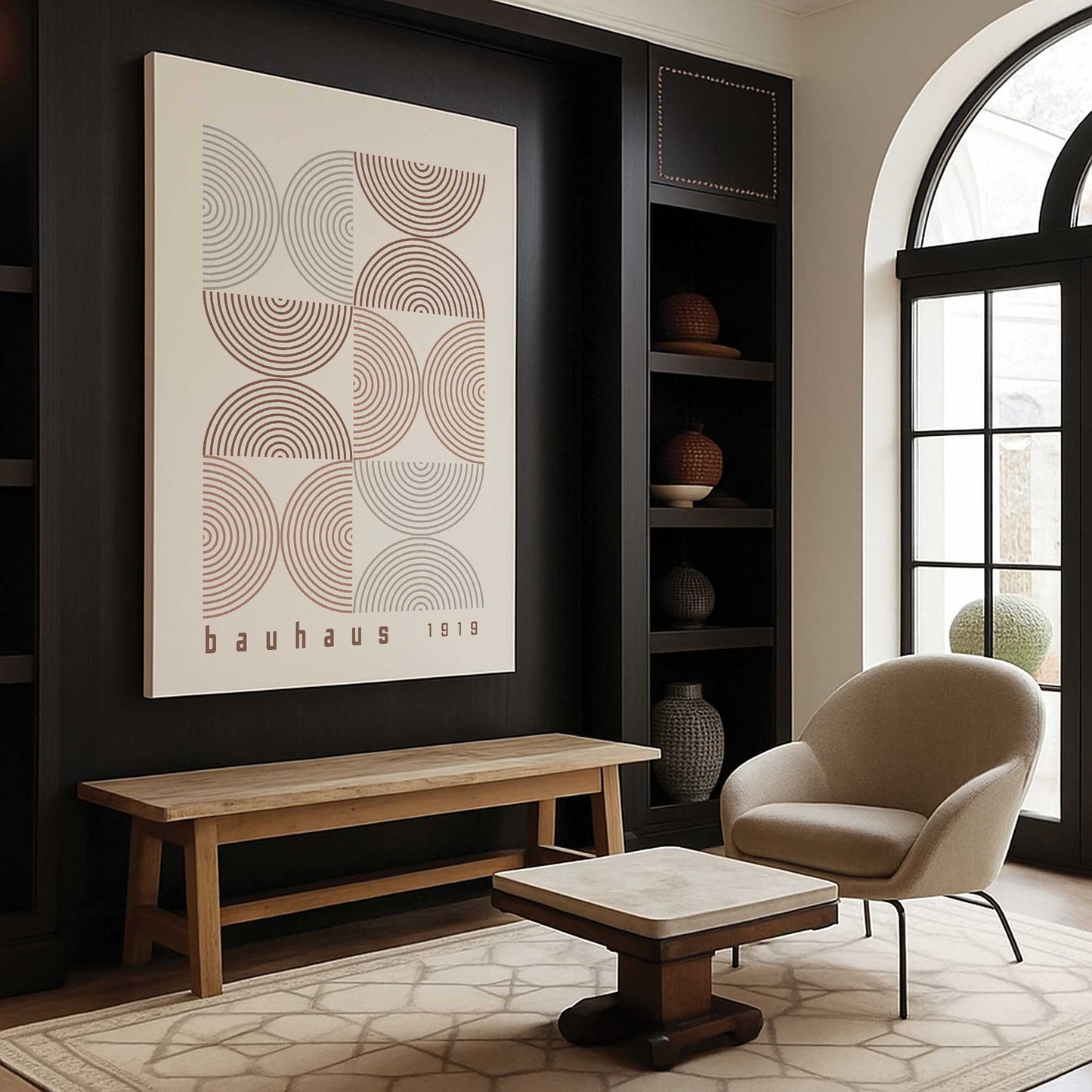 [Color:Stretched Canvas], Picture of art in a room