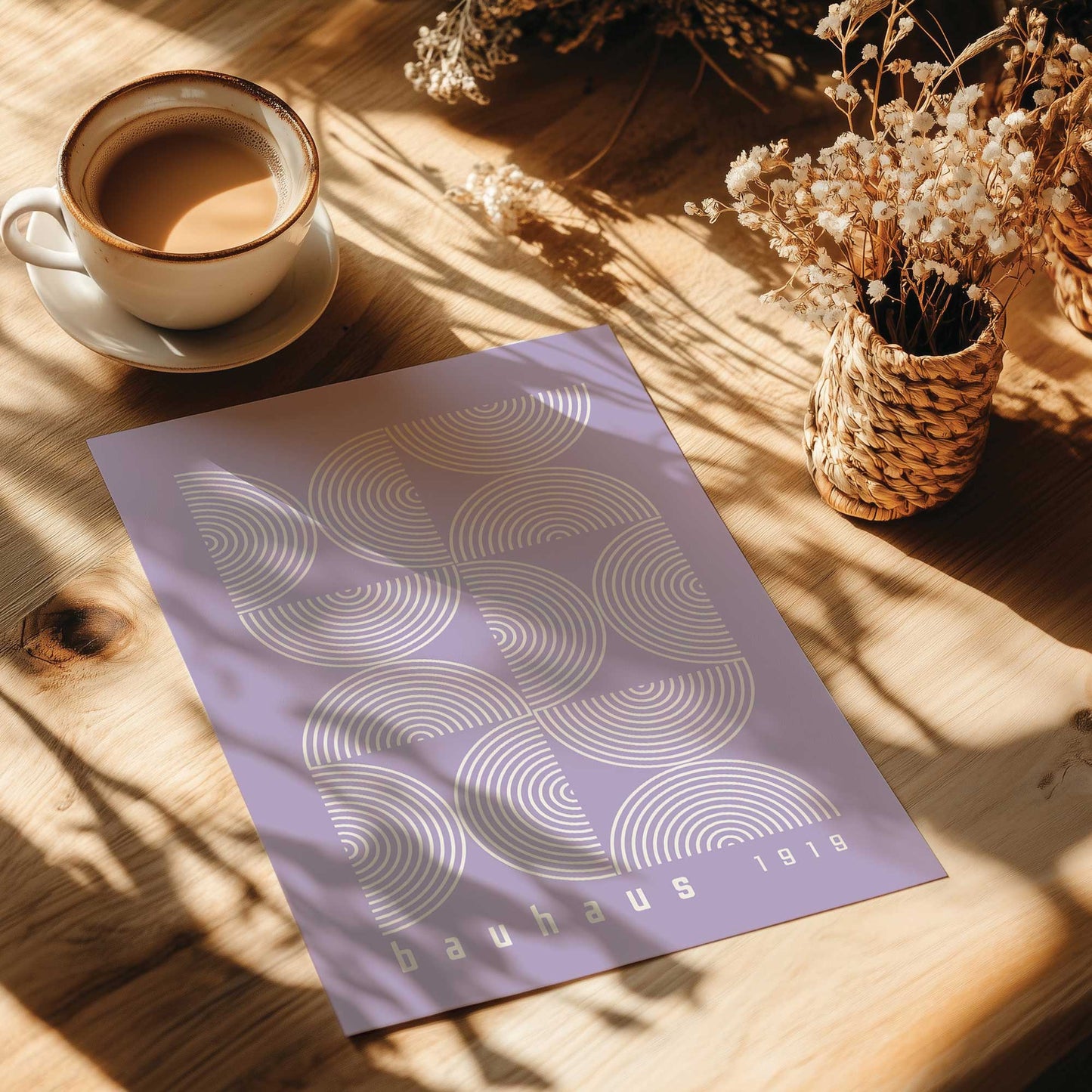 [color:Rolled Print], Picture of art in a room