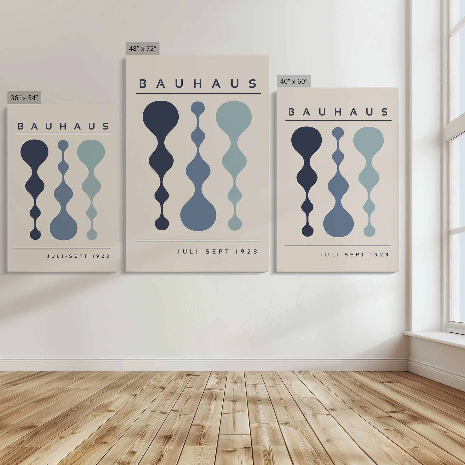 [Color:Stretched Canvas], Image showing the size comparisons