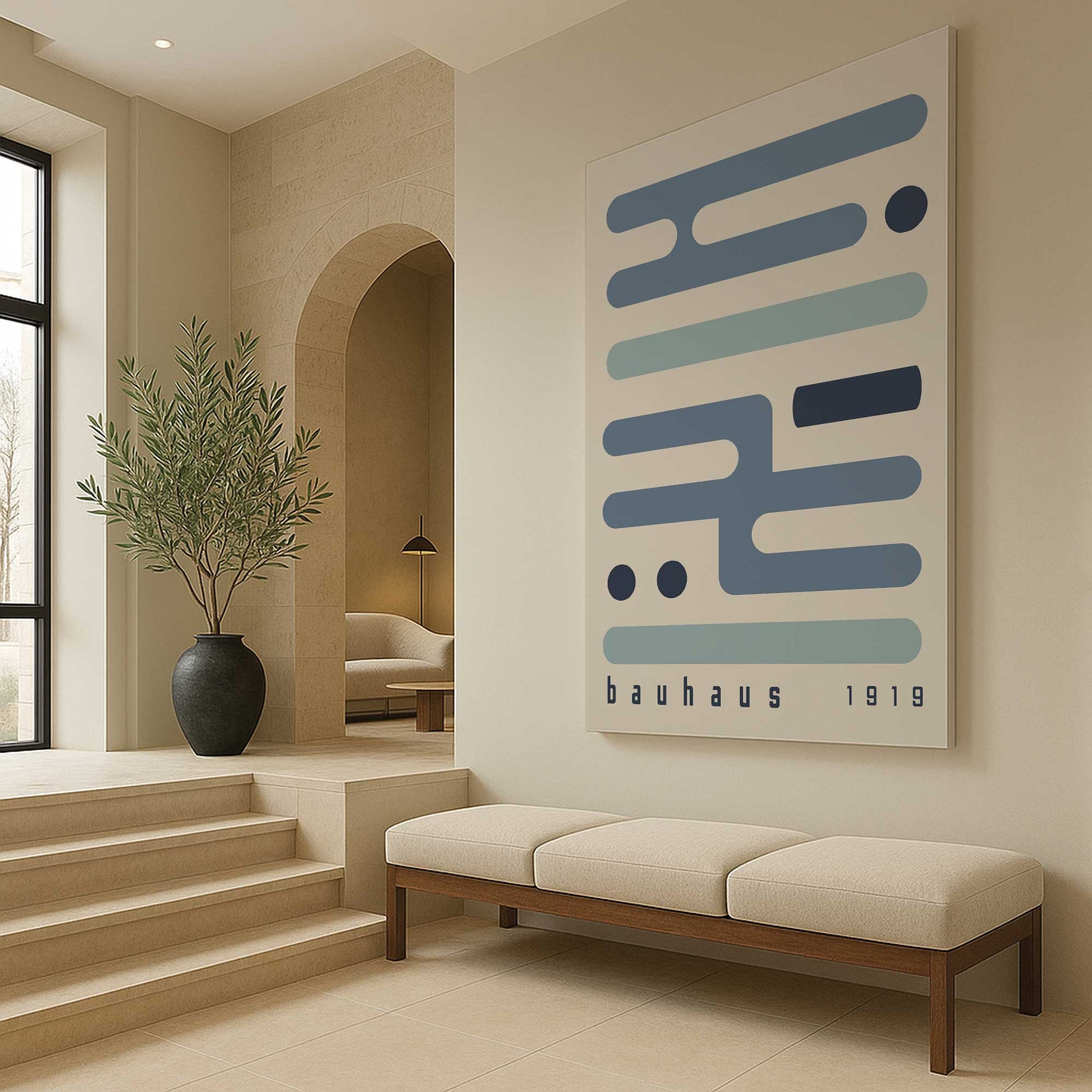 [Color:Stretched Canvas], Picture of art in a room