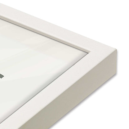 [Color:Opaque White], Picture of art in a Opaque White frame of the corner