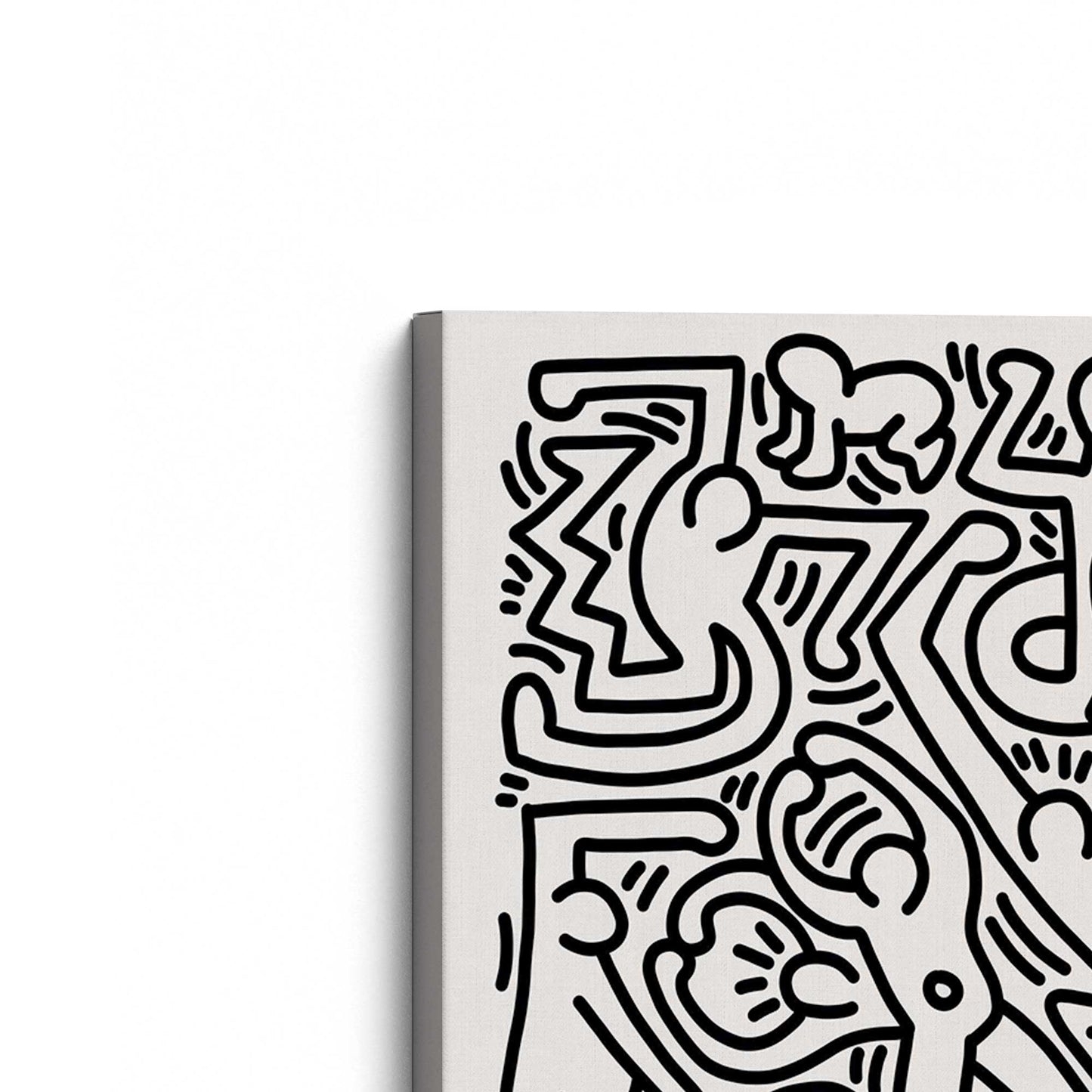 [Color:Stretched Canvas], Picture of the corner of the art