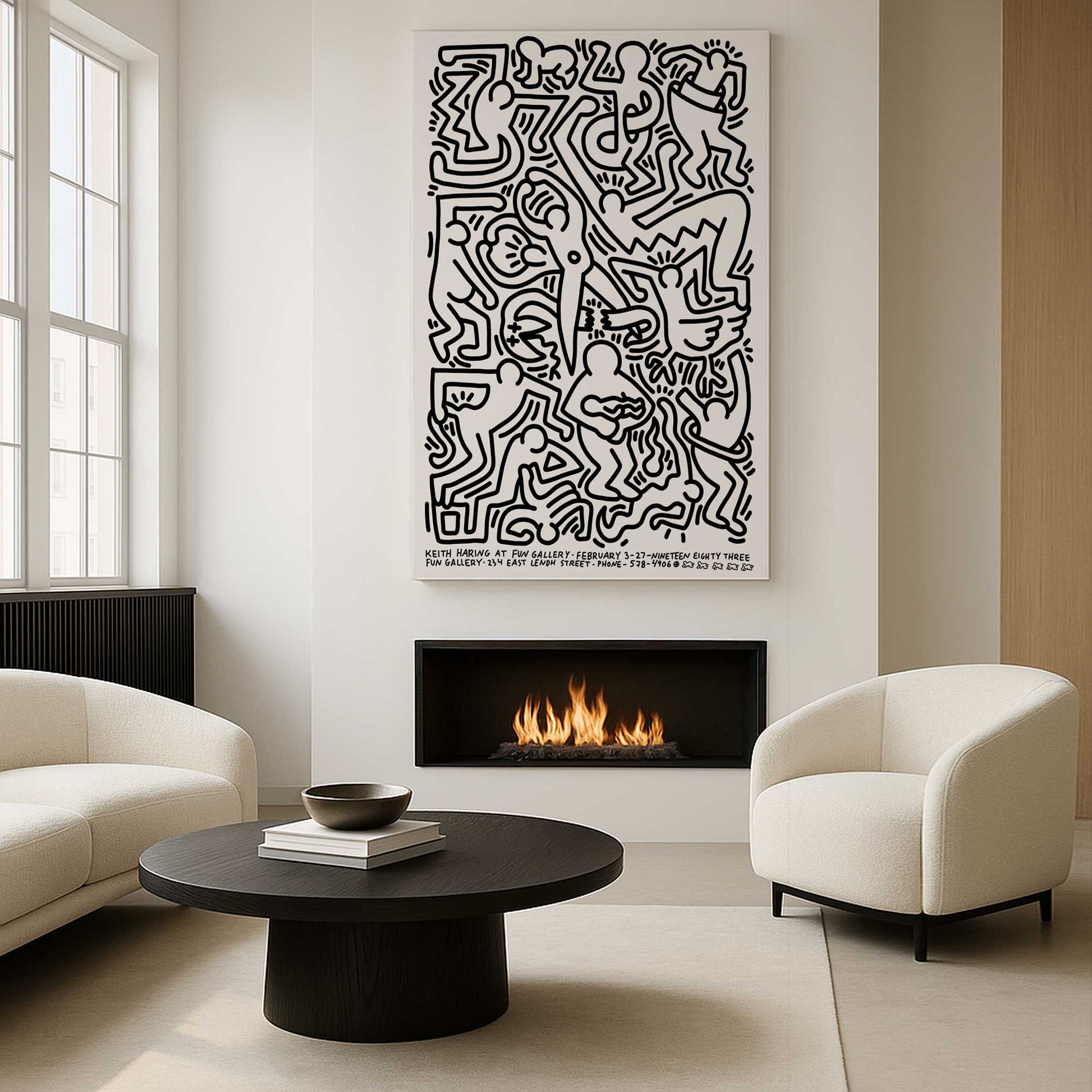 [Color:Stretched Canvas], Picture of art in a room