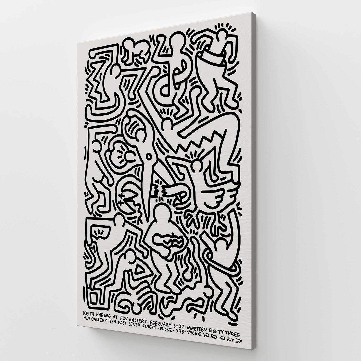 [Color:Stretched Canvas], Picture of art at an angle