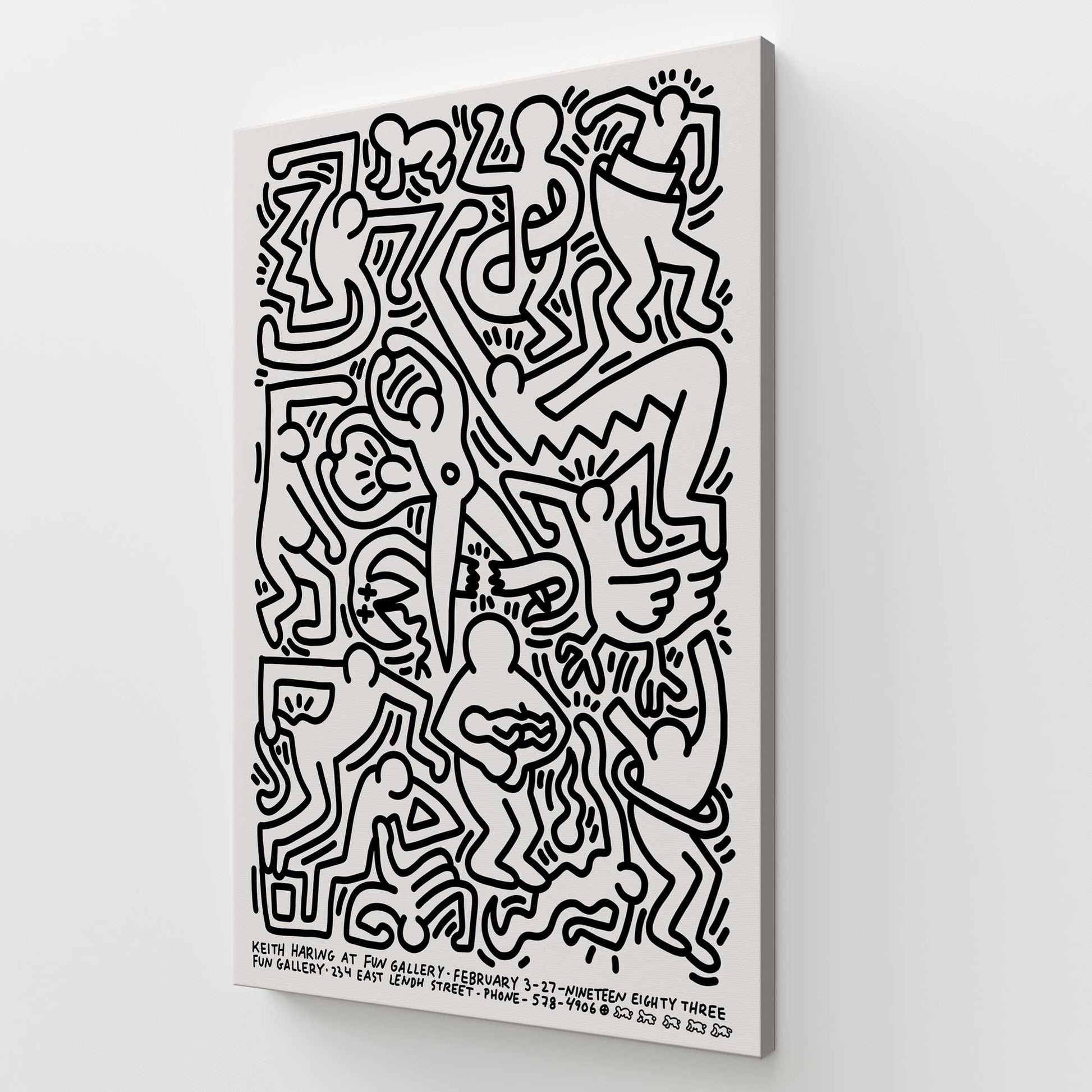 [Color:Stretched Canvas], Picture of art at an angle
