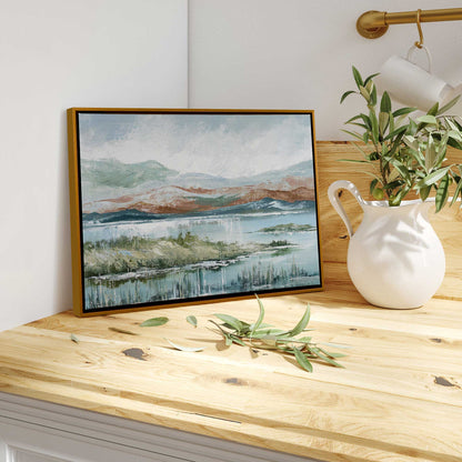 Lakeside Afternoon Enchantment Print on Canvas