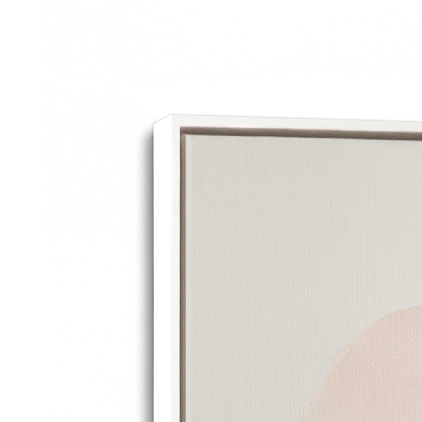 [Color:Opaque White], Picture of art in a White frame at an angle
