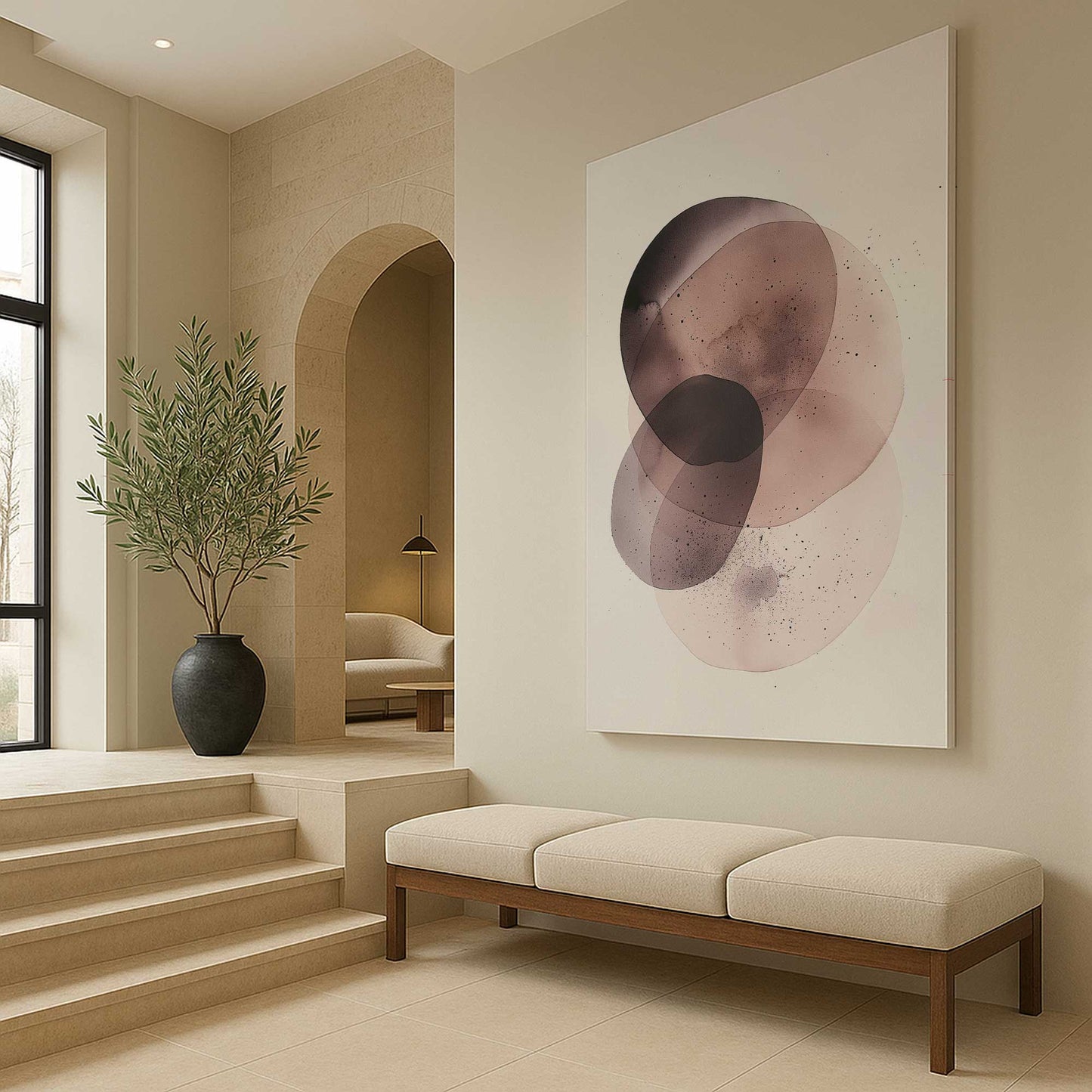 [Color:Stretched Canvas], Picture of art in a room