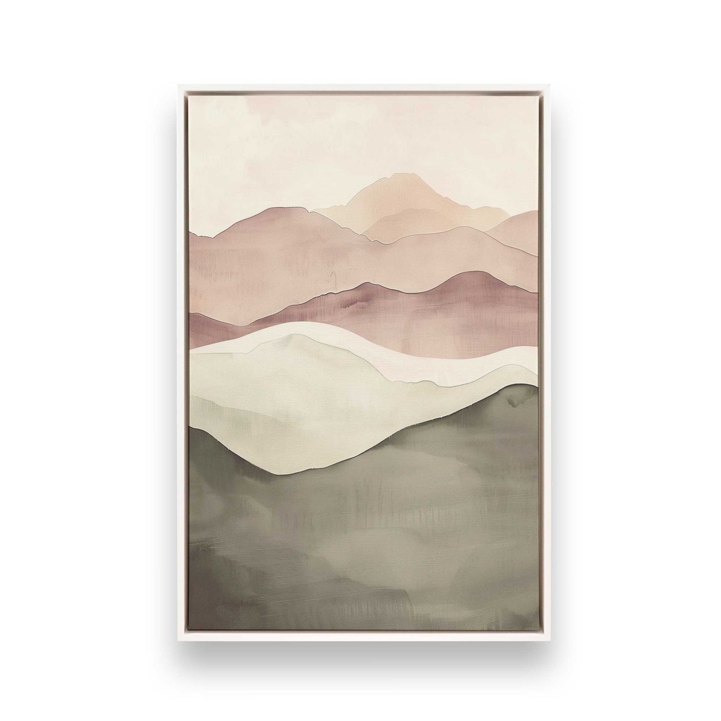 [Color:Opaque White], Picture of art in a White frame