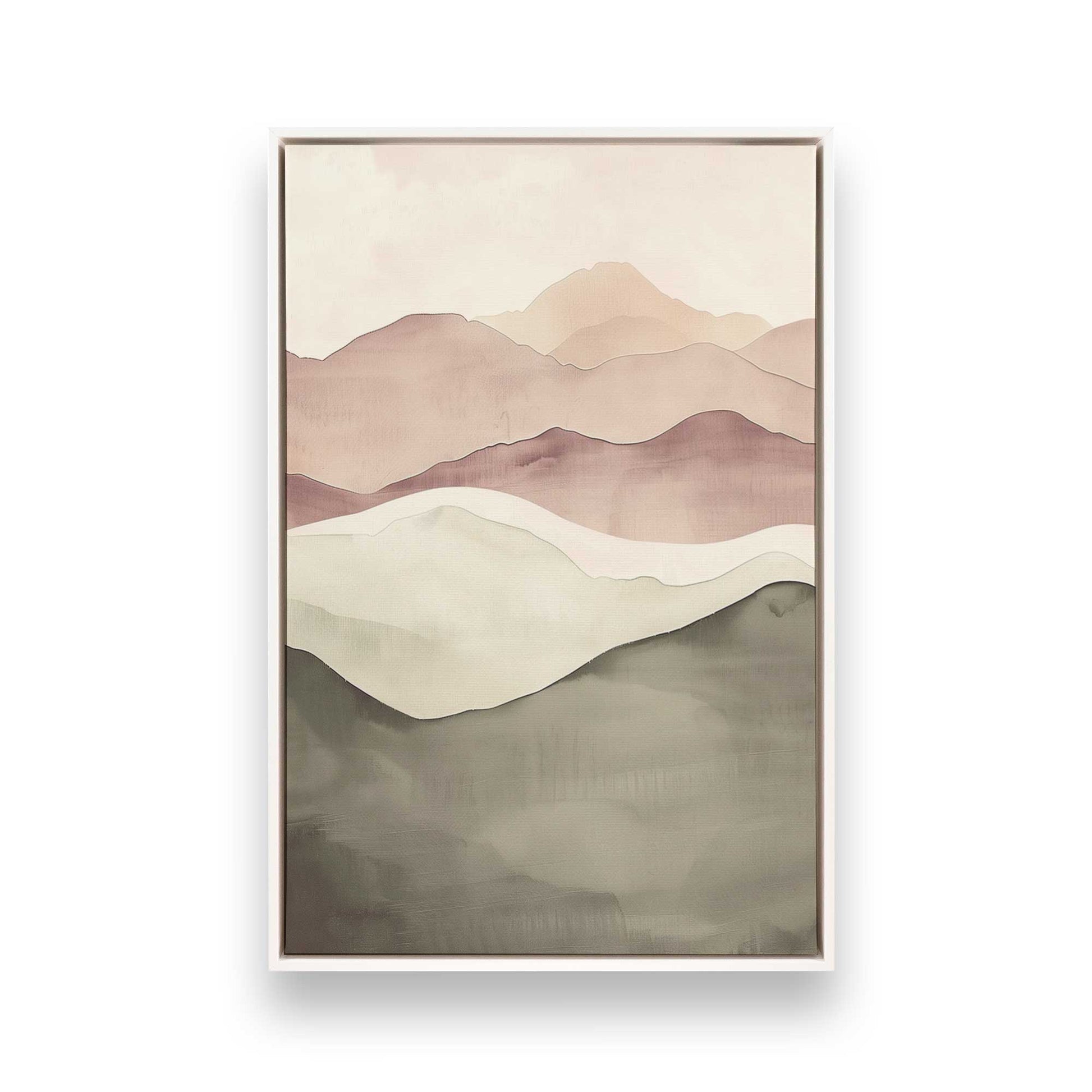 [Color:Opaque White], Picture of art in a White frame