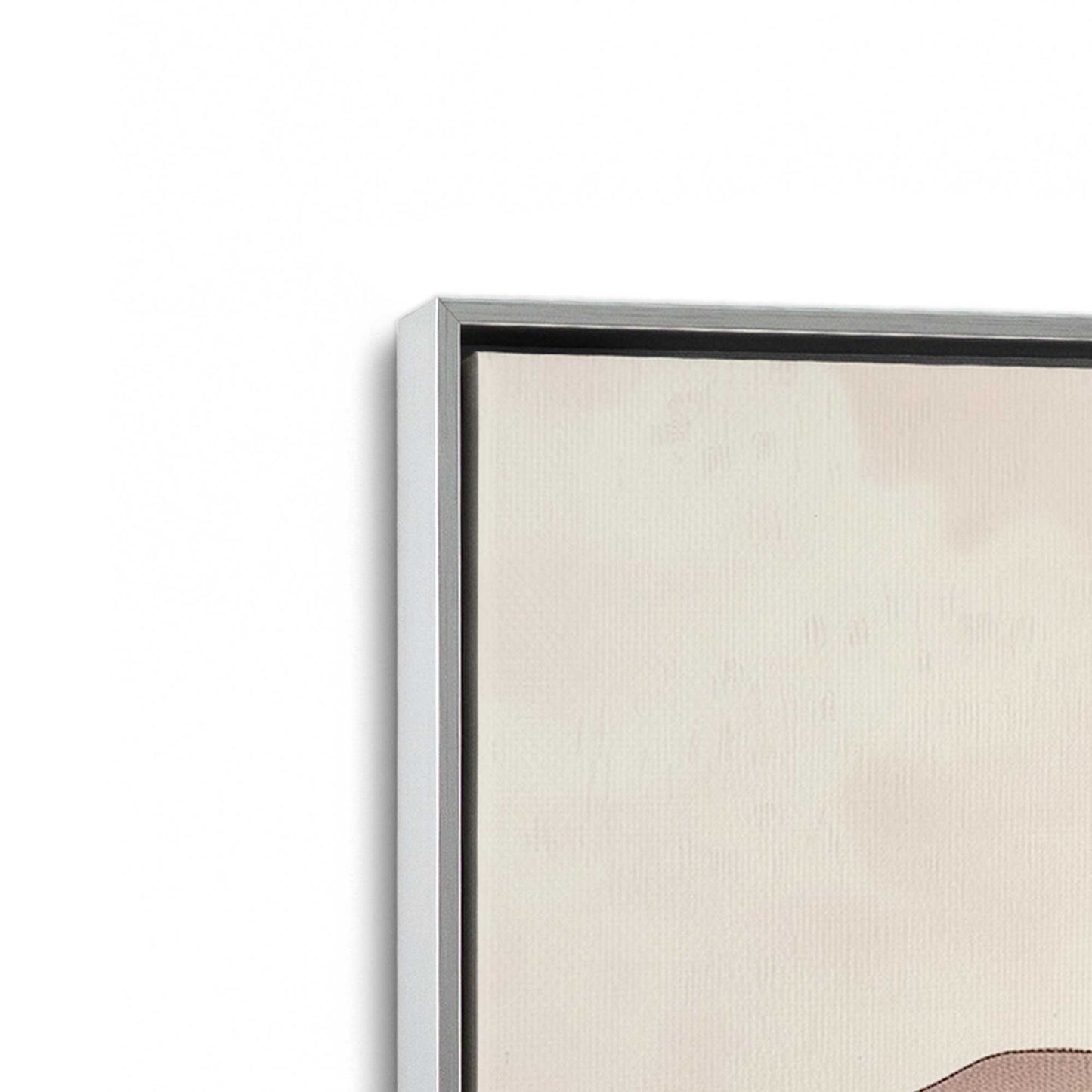 [Color:Polished Chrome], Picture of art in a Polished Chrome frame at an angle