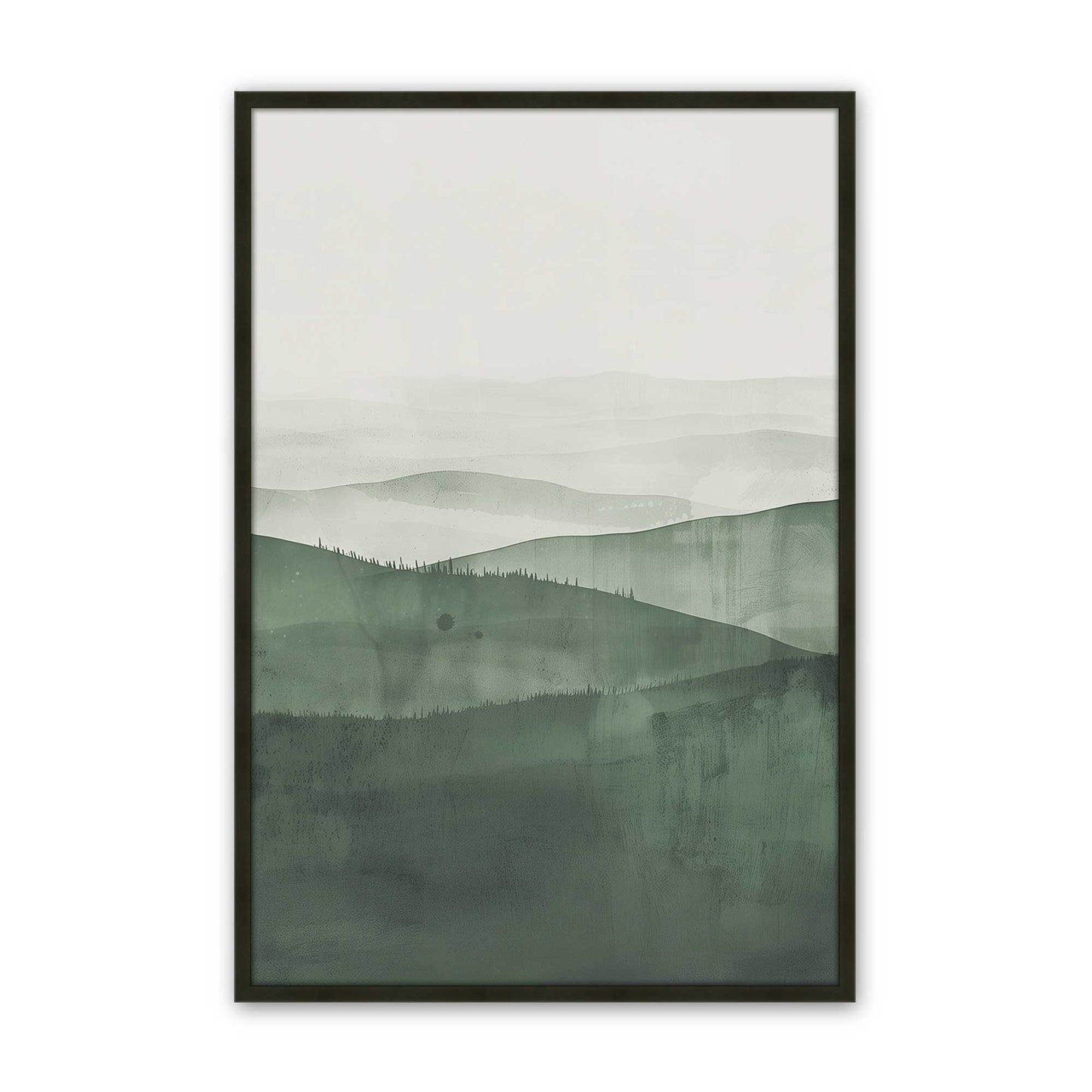 [Color:Satin Black], Picture of art in a Satin Black frame