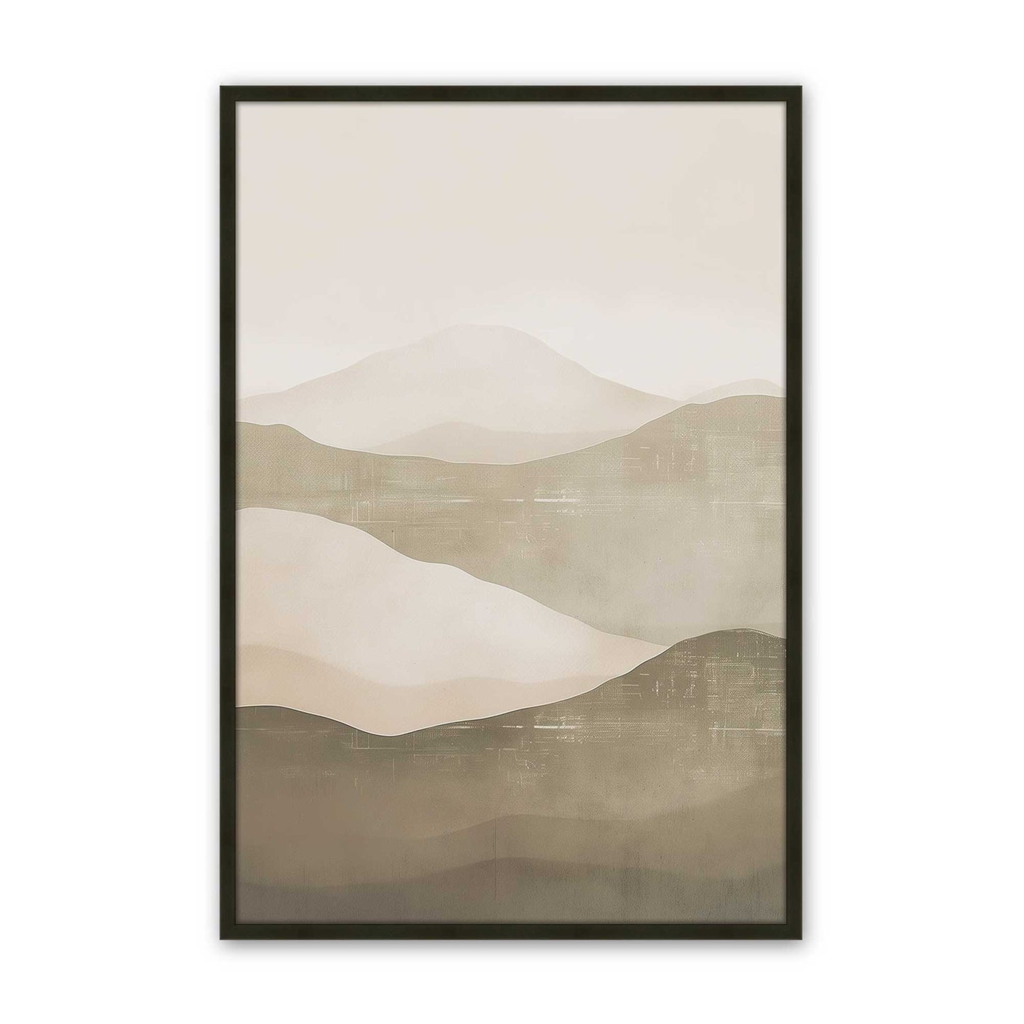 [Color:Satin Black], Picture of art in a Satin Black frame