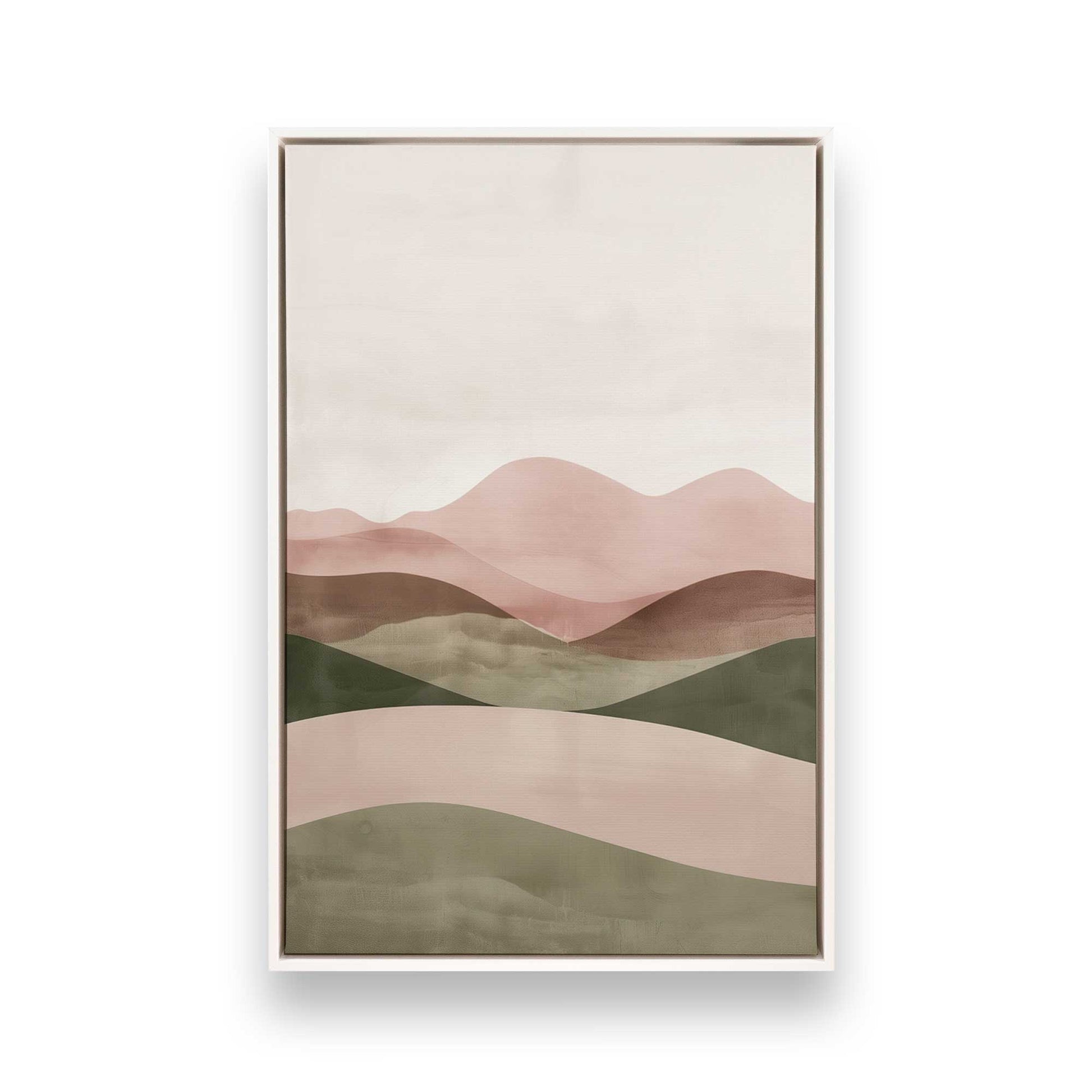 [Color:Opaque White], Picture of art in a White frame
