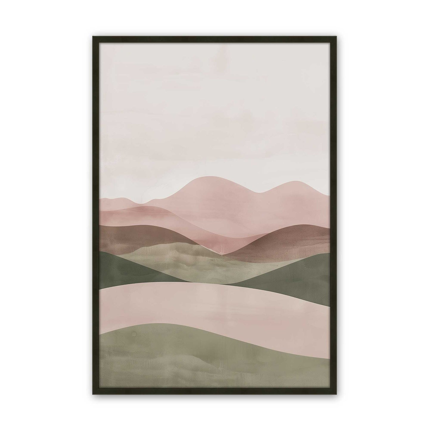 [Color:Satin Black], Picture of art in a Satin Black frame