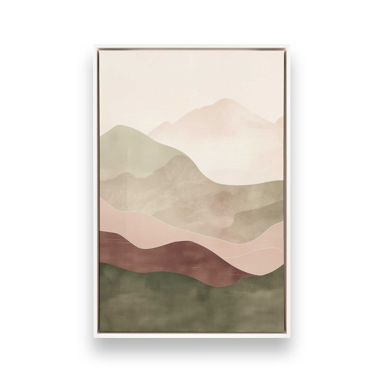 [Color:Opaque White], Picture of art in a White frame