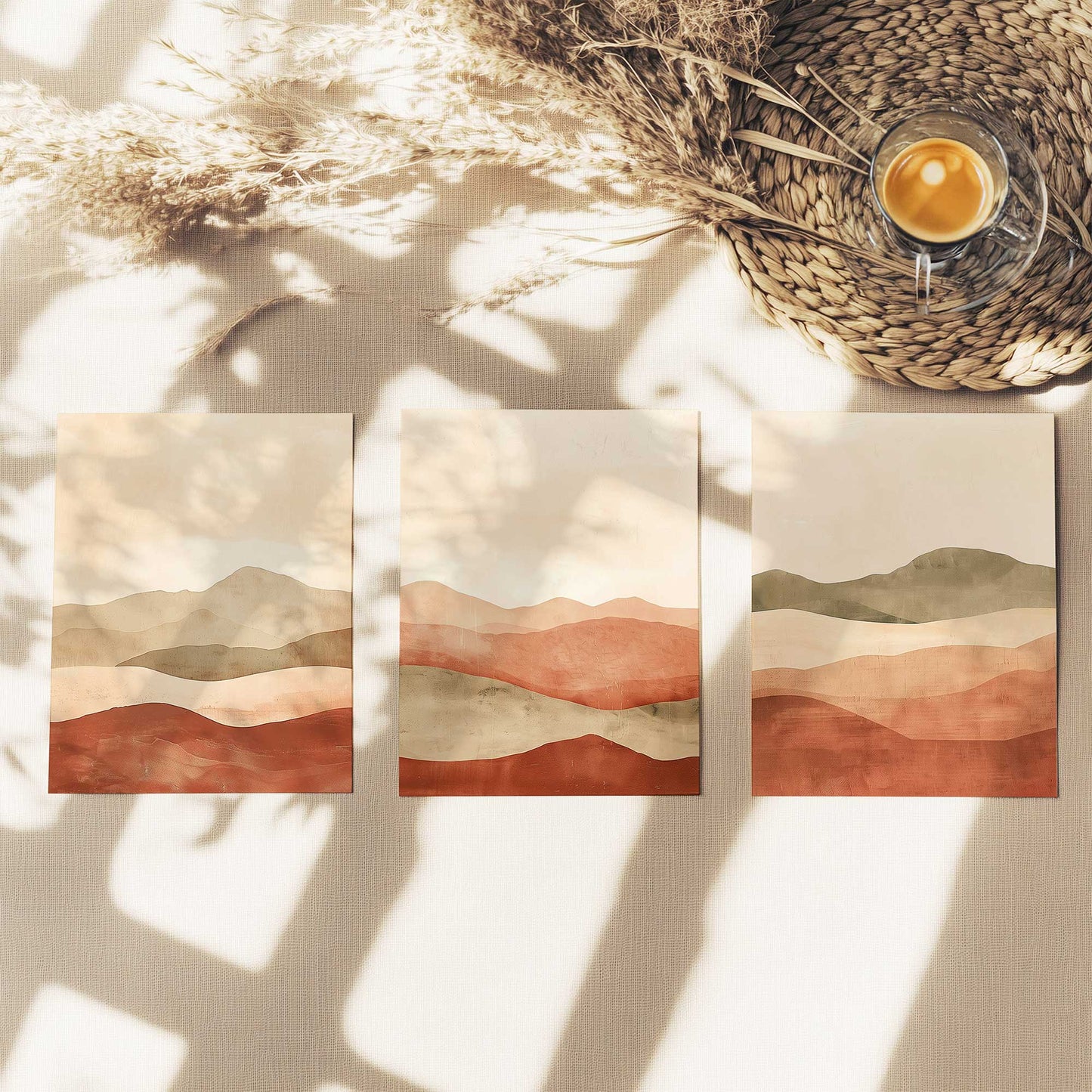 Red Jasper Vista Set of 3 Prints