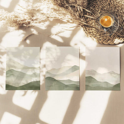 Peridot Mist Set of 3 Prints