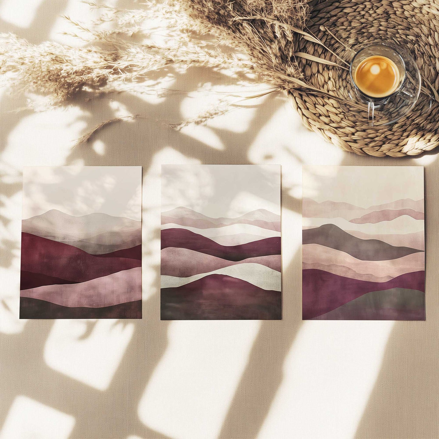 Garnet Whisper Set of 3 Prints