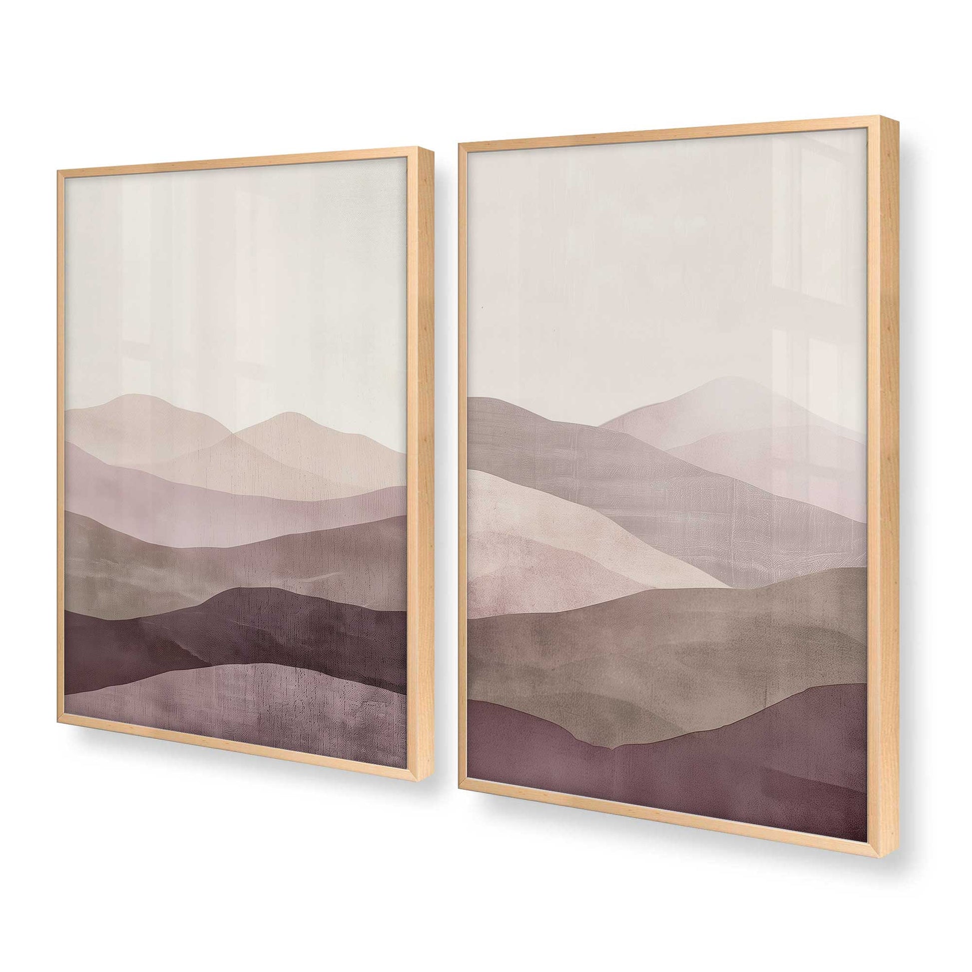 [Color:Raw Maple], Picture of art in a Raw Maple frame at an angle