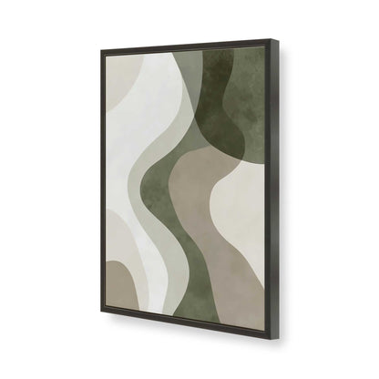[Color:Satin Black], Picture of art in a Satin Black frame of the corner
