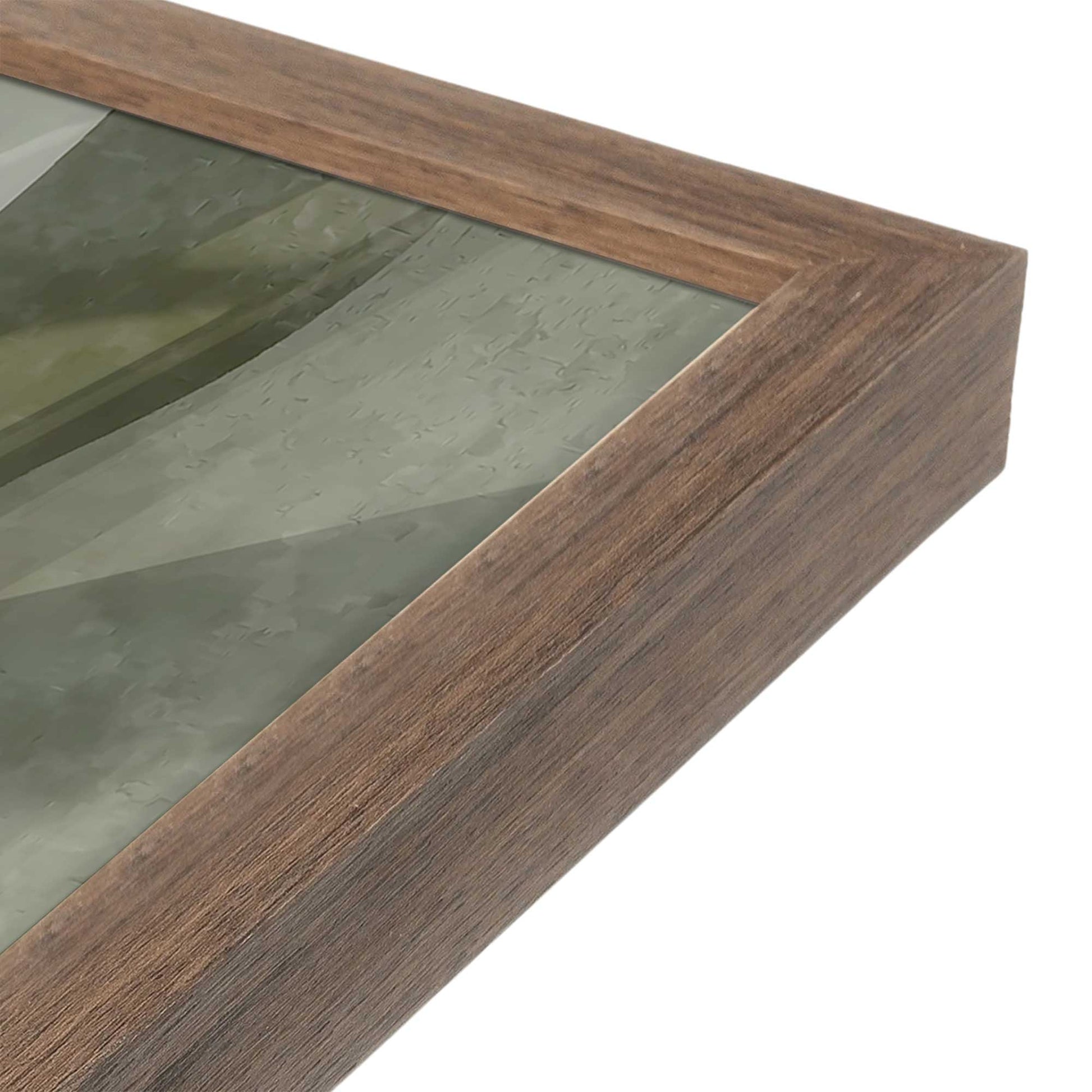 [Color:Walnut], Picture of art in a Walnut frame at an angle