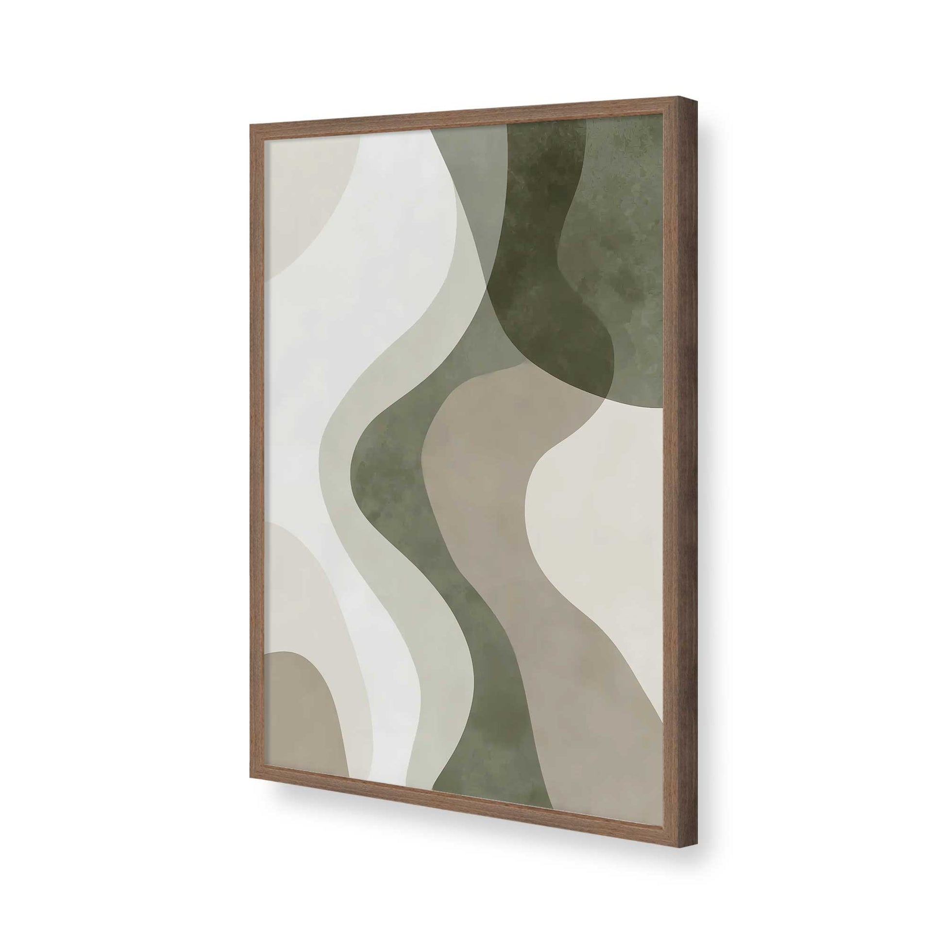 [Color:Walnut], Picture of art in a Walnut frame of the corner