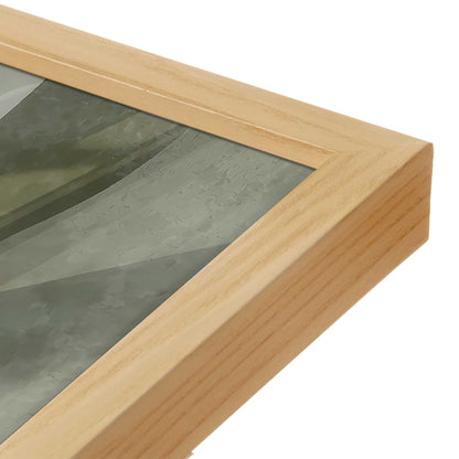 [Color:American Maple], Picture of art in a American Maple frame at an angle