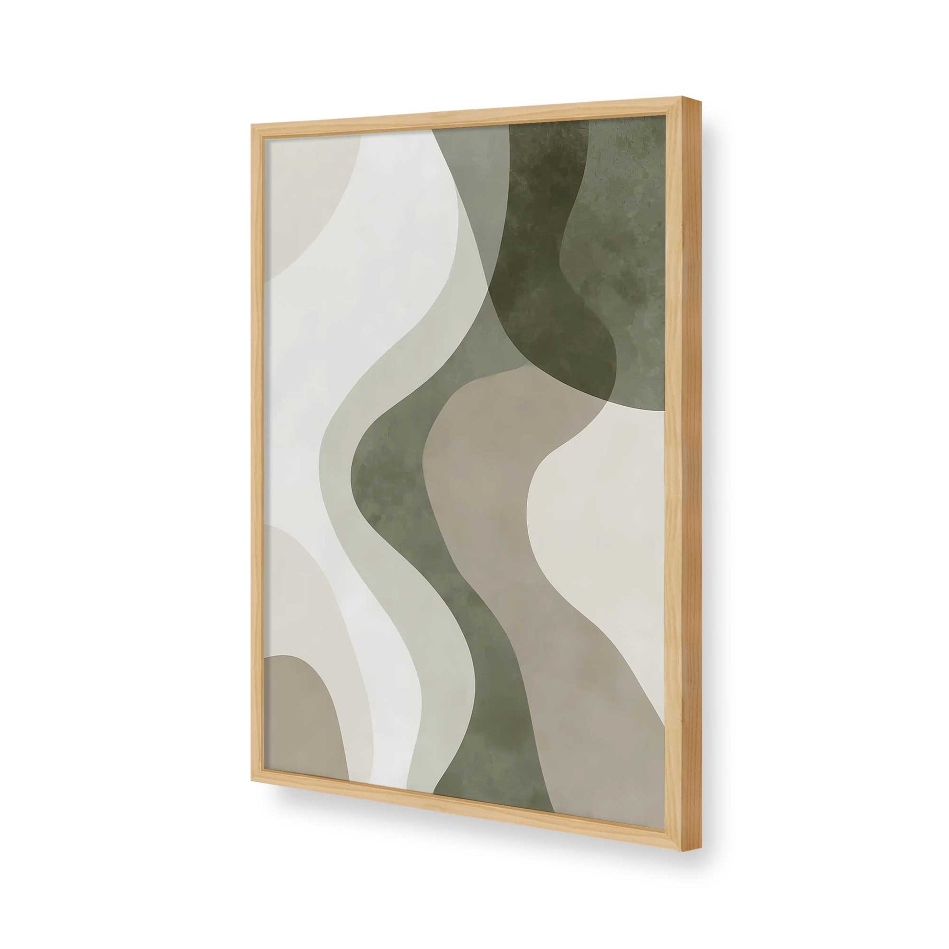 [Color:American Maple], Picture of art in a American Maple frame of the corner