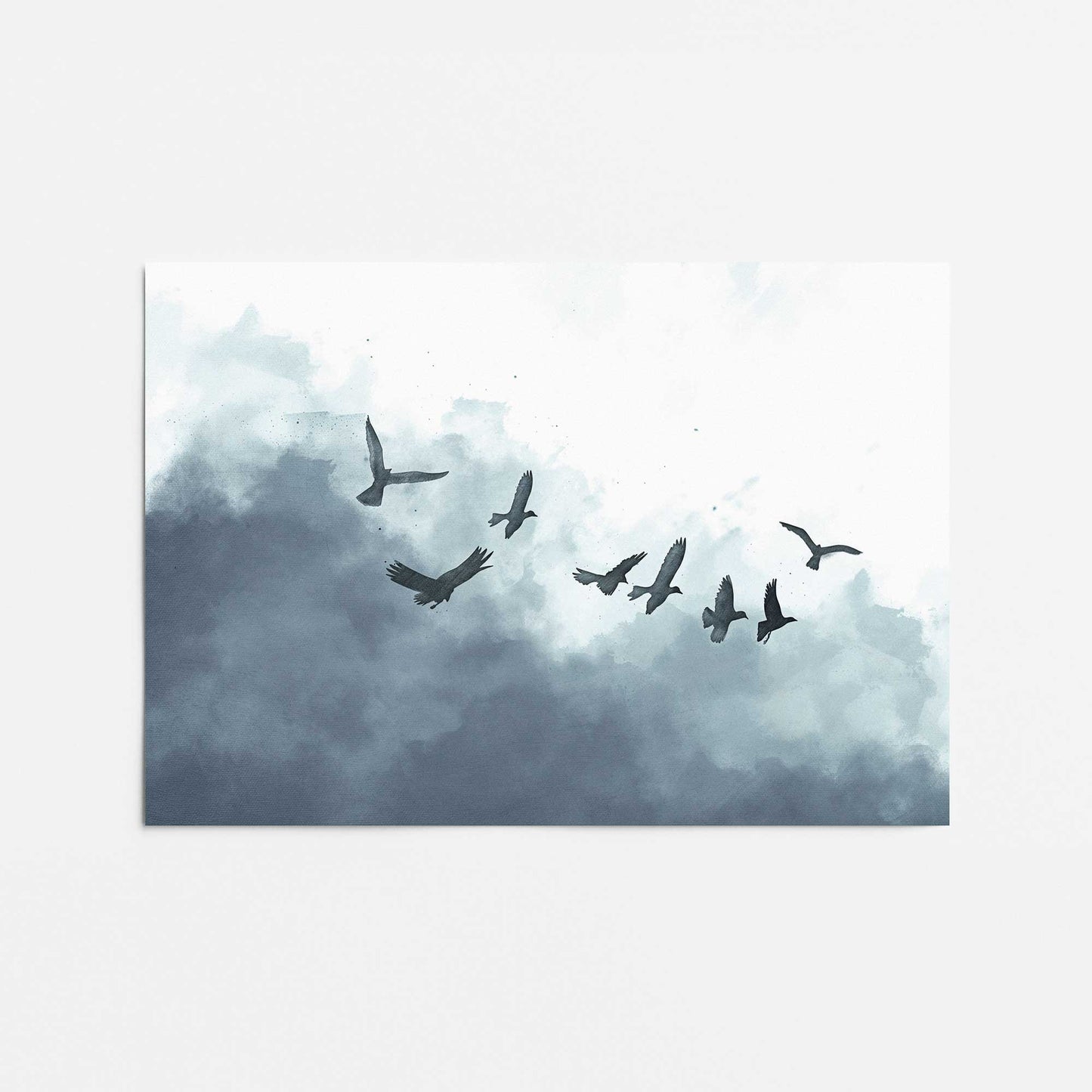 Ethereal Flock Promotional Rolled Print