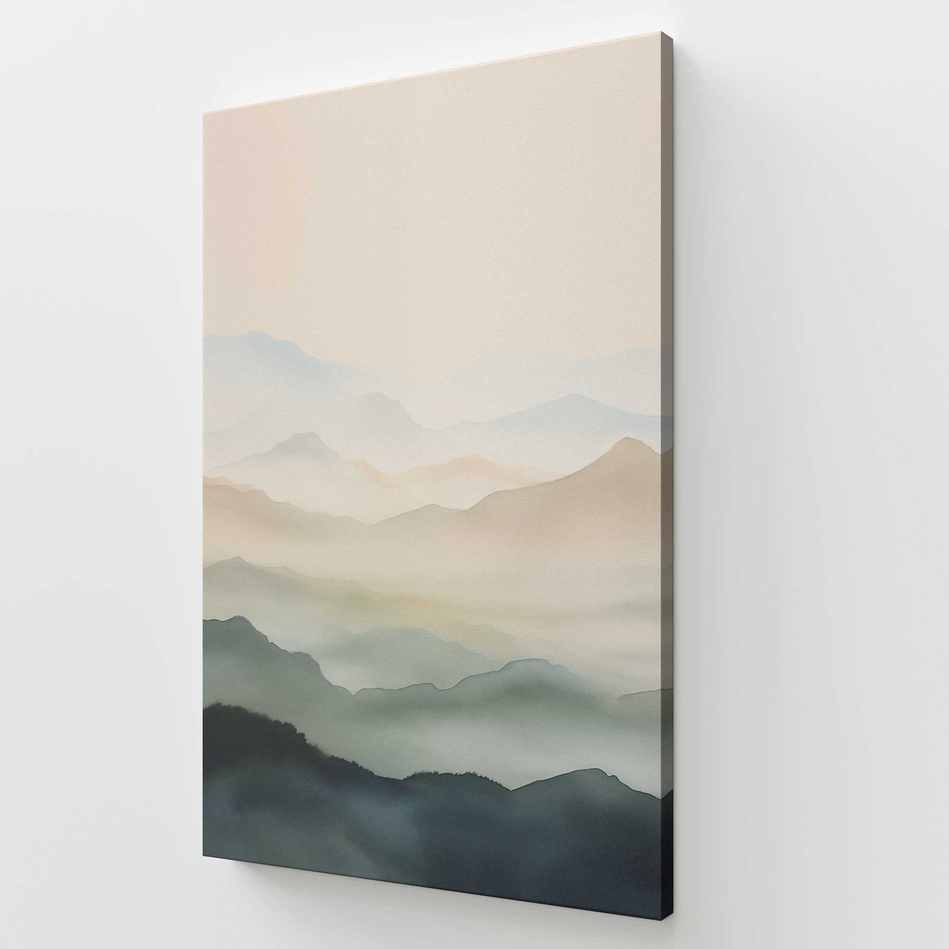 [Color:Stretched Canvas], Picture of art at an angle