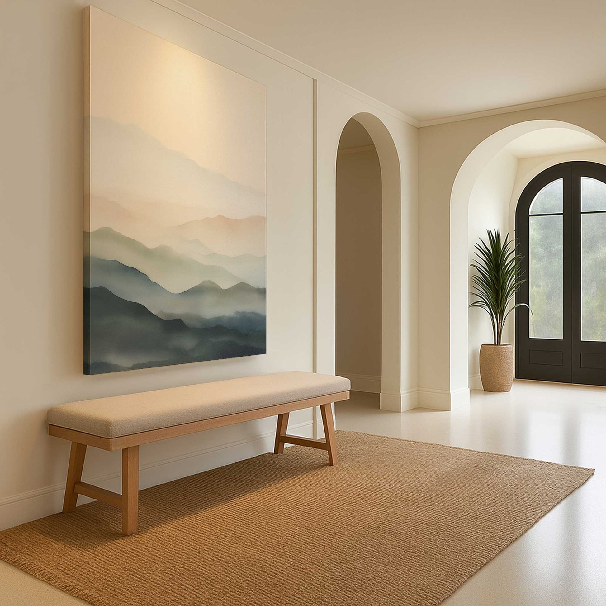 [Color:Stretched Canvas], Picture of art in a room