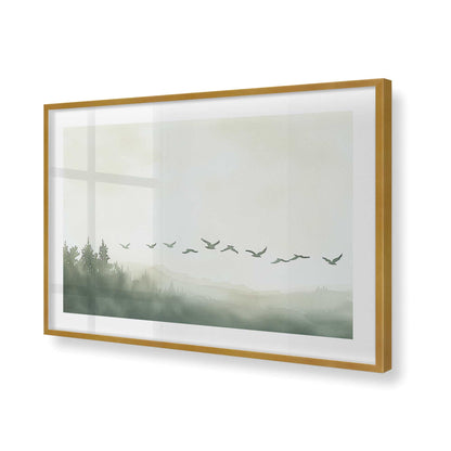 [Color:Polished Gold], Picture of art in a Polished Gold frame of the corner