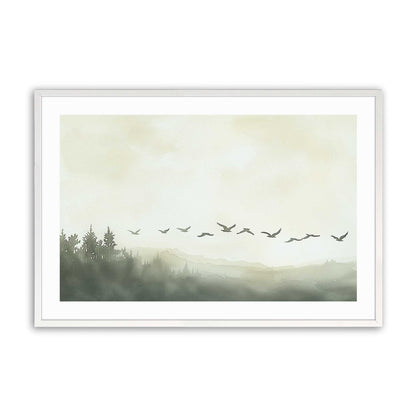 [Color:Opaque White], Picture of art in a Opaque White frame